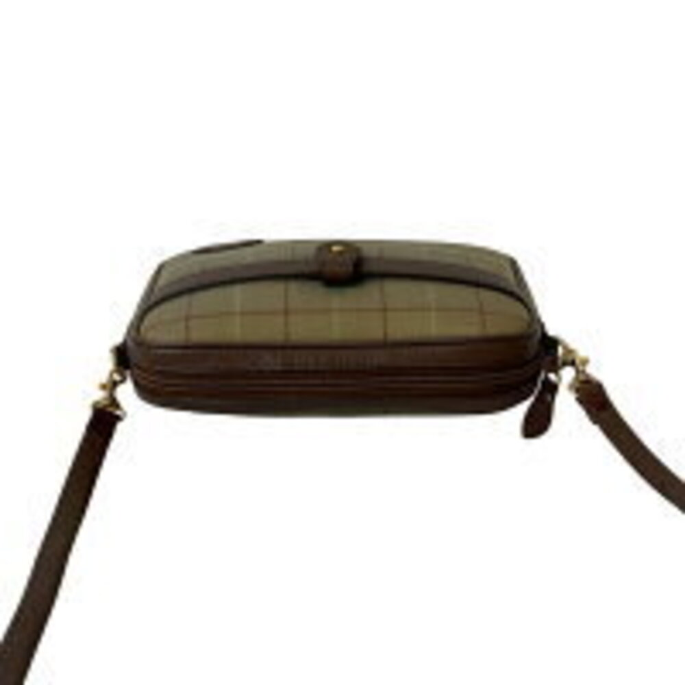 Burberry Nova check leather canvas shoulder bag brown - Picture 4 of 8